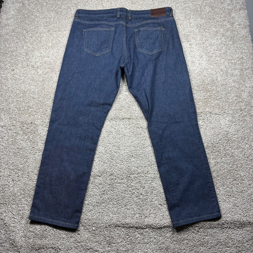 Peter Millar Pilot Mill Jeans Mens 38x32 Indigo Blue Denim Straight Leg ME0B95FB